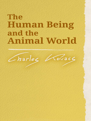 cover image of The Human Being and the Animal World